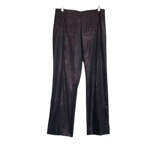 Fabrizio Gianni Casual Black Snake Print Stretch Pants Size 10